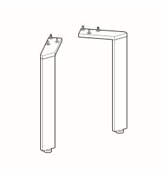 Kojelių komplektas Geberit, Acanto 281 mm