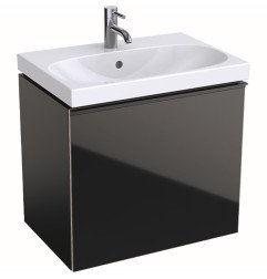 Spintelė praustuvui Geberit Acanto, 60 cm siauresnė, Juoda 1