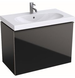 Spintelė praustuvui Geberit Acanto, 75 cm siauresnė, Juoda 1