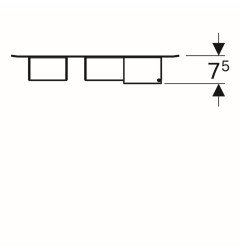 Magnetinė lenta su daiktadėžėmis Geberit, Balta/Lava 5