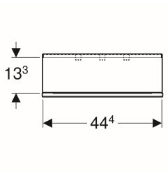 Sieninė lentyna Geberit, Acanto, Lava 4