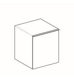 Ūkinė spintelė Geberit Acanto, apatinė, Balta