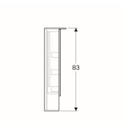 Veidrodinė spintelė su apšvietimu Geberit Acanto, 60 cm 4