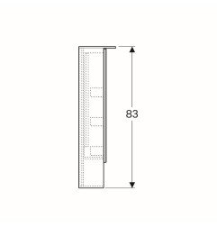 Veidrodinė spintelė su apšvietimu Geberit Acanto, 90 cm 4