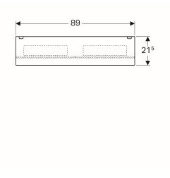 Veidrodinė spintelė su apšvietimu Geberit Acanto, 90 cm 5