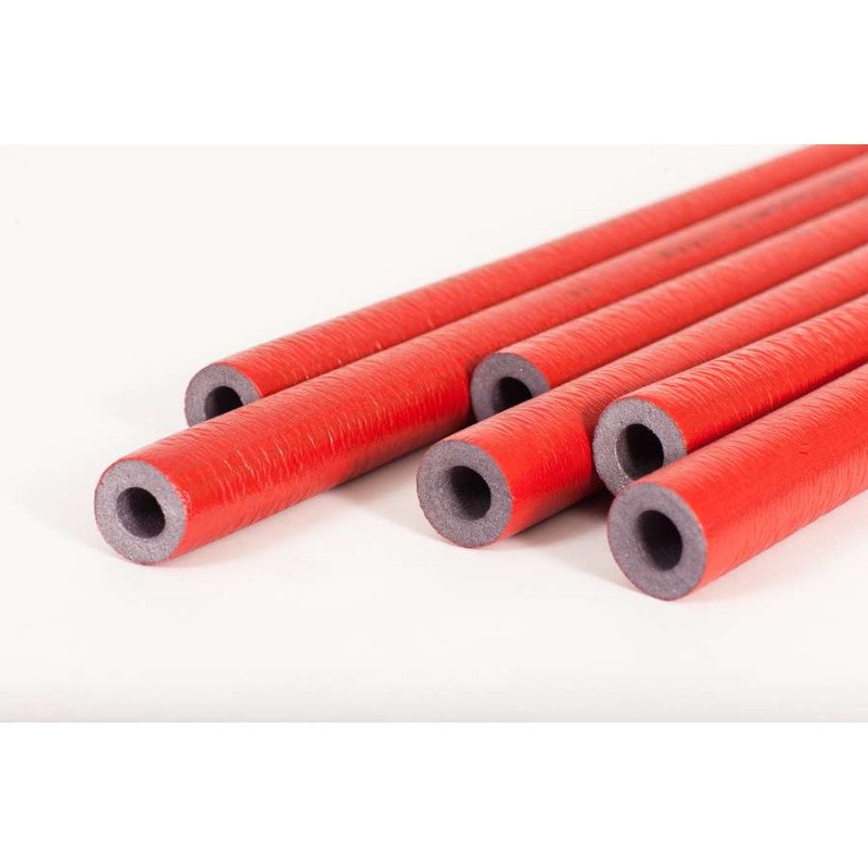 Vamzdžių izoliacija K-Flex su apsaugine PE plėvele, raudona, 18/6 (2 m)