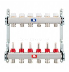 Šildymo sistemos kolektorius ITAP, reguliuojamas, su debitomačiais, 10 žiedų 1