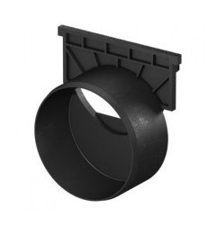 Galinė sienelė lauko latakui ACO Hexaline su jungtimi vamzdžiui 1