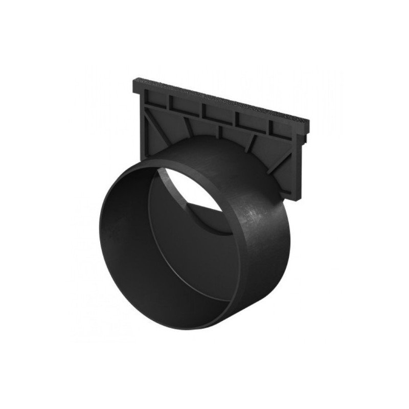 Galinė sienelė lauko latakui ACO Hexaline su jungtimi vamzdžiui