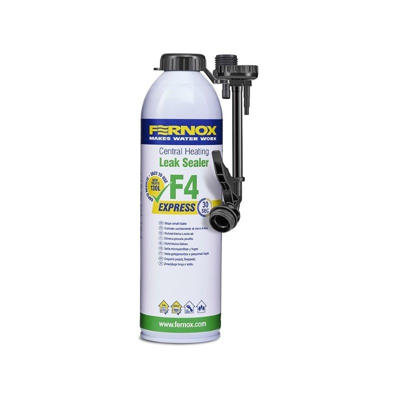 Hermetikas vamzdžiams Fernox, Leak Sealer F4 Express (aerozolis) vidinių protėkių, 400ml