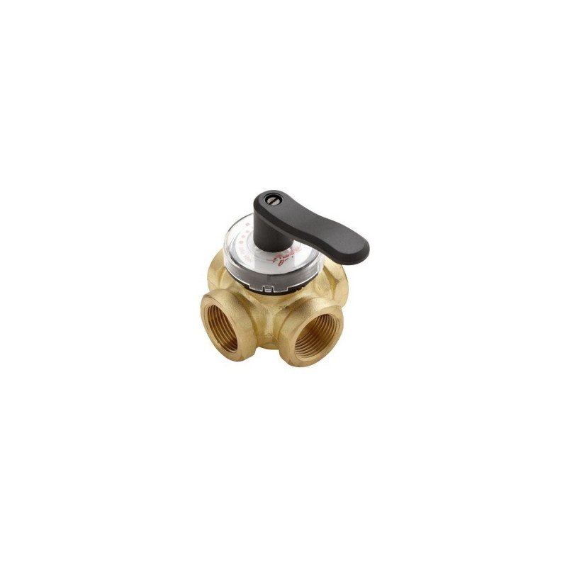 Rotacinis vožtuvas DANFOSS, bronzinis, trišakis, HRB 4, d32 Kvs16