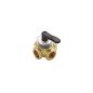 Rotacinis vožtuvas DANFOSS, bronzinis, trišakis, HRB 4, d32 Kvs16