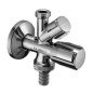 Kampinis ventilis Schell, 1/2" x 1/2" x 3/4" , kombinuotas