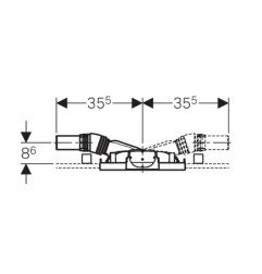 Rėmas dušo latakui GEBERIT, Duofix ShowerDrain H130 4