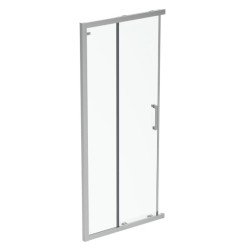 Dušo sienelė IDEAL STANDARD, Connect 90 cm, profilis aliuminis, stiklas skaidrus (1 dalis) 1