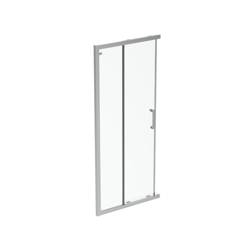 Dušo sienelė IDEAL STANDARD, Connect 90 cm, profilis aliuminis, stiklas skaidrus (1 dalis)