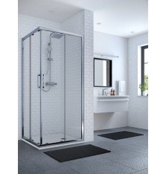 Dušo sienelė IDEAL STANDARD, Connect 90 cm, profilis aliuminis, stiklas skaidrus (1 dalis) 3
