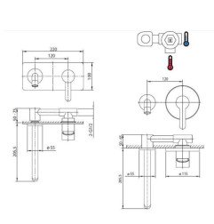 Sieninis praustuvo maišytuvas Optima, Sofia 5