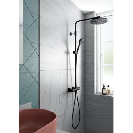 Termostatinė dušo sistema DAMIXA SILHOUET, juoda matinė