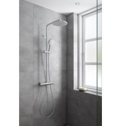 Termostatinė dušo sistema DAMIXA SILHOUET, nerūdijančio plieno