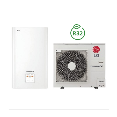 Šilumos siurblys Oras-Vanduo LG Therma V, Split, 7 kW Ø1