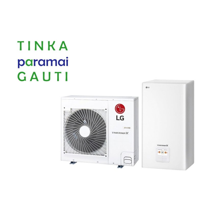 Šilumos siurblys Oras-Vanduo LG Therma V, Split, 9 kW Ø1