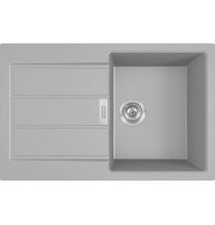 Tectonite plautuvė Franke, Sirius S2D 611-78 su užkemšamu ventiliu, Urban Grey 1