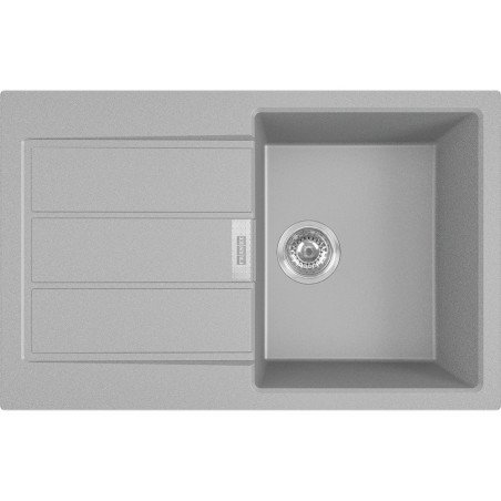 Tectonite plautuvė Franke, Sirius S2D 611-78 su užkemšamu ventiliu, Urban Grey 1