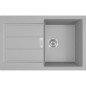 Tectonite plautuvė Franke, Sirius S2D 611-78 su užkemšamu ventiliu, Urban Grey Tectonite plautuvė Franke, Sirius S2D 611-78 su užkemšamu ventiliu, Urban Grey