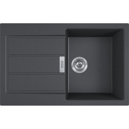 Tectonite plautuvė Franke, Sirius S2D 611-78 su užkemšamu ventiliu, Carbon 1