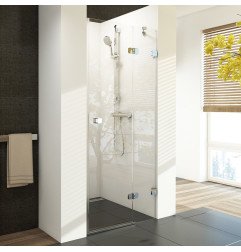 Berėmės dušo durys Ravak Brilliant, BSD2-100 A-R chromas+stiklas Transparent (990-1005) 1