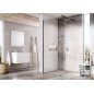Dušo kabina Ravak Walk-in Wall, Juoda+Transparent, 100x200 cm