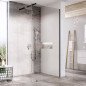 Dušo kabina Ravak Walk-in Wall, Juoda+Transparent, 110x200 cm