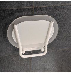 Dušo sėdynė Ravak, Chrome, skaidri/balta