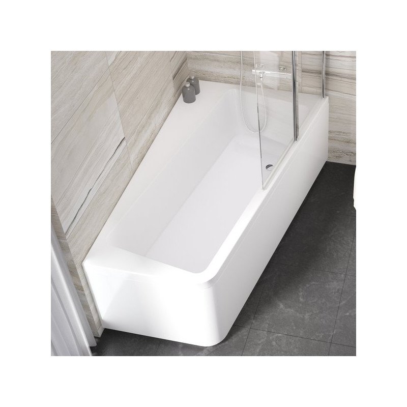 Asimetrinė vonia Ravak 10°, 160x95, dešininė