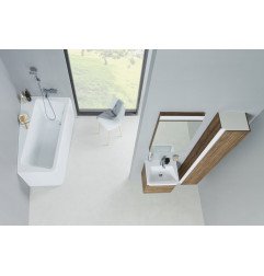 Asimetrinė vonia Ravak 10°, 160x95, dešininė 6