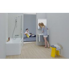 Asimetrinė vonia Ravak 10°, 160x95, dešininė 7