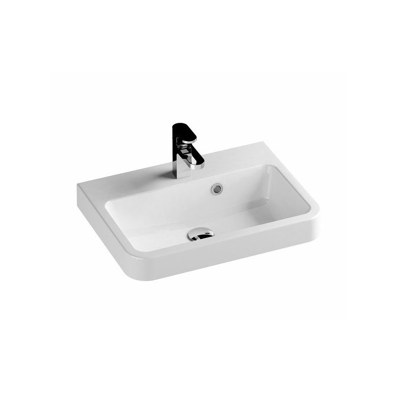 Lietas praustuvas Ravak BeHappy II, tiesus 55 cm su persipylimu