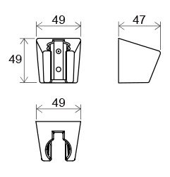 Plastikinis dušo galvutės laikiklis Ravak, 612.00