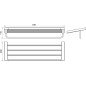 Rankšluoščių laikiklis Ravak 10°, TD 330 su lentynėle, chromuotas