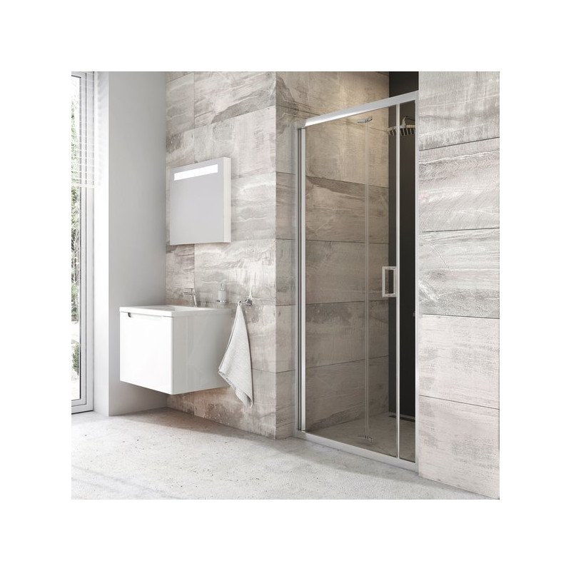 Sulenkiamos dušo durys Ravak Blix, BLDZ2-90 bright alu+Transparent
