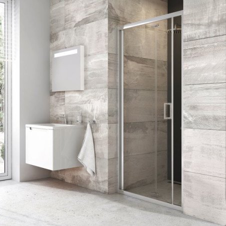 Sulenkiamos dušo durys Ravak Blix, BLDZ2-90 bright alu+Transparent 1