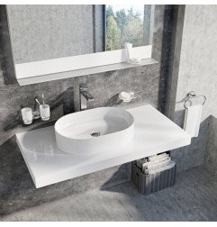 Keraminis pastatomas praustuvas Ravak Ceramic, Slim O 55 cm 4