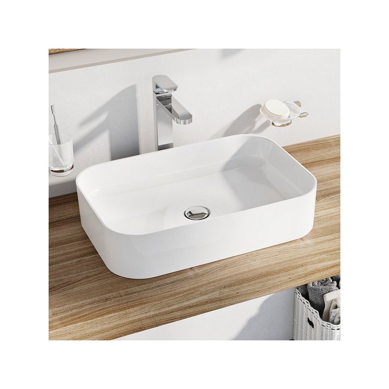 Keraminis pastatomas praustuvas Ravak Ceramic, Slim R 55 cm