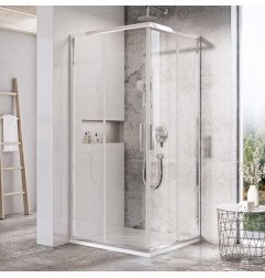 Kvadratinė dušo kabina Ravak Blix Slim, BLSRV2-80 blizgus +Transparent 1