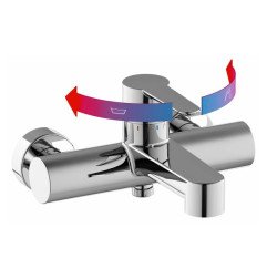 Sieninis vonios maišytuvas Ravak Puri, PU 022.00/150 chromas 4