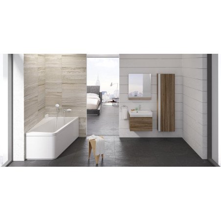 Sieninis vonios maišytuvas Ravak 10° Free, TD F 022.00/150 chromas