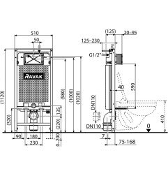 WC rėmas Ravak, G II/1120 3