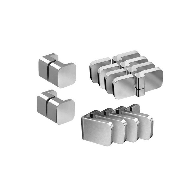 Montavimo rinkinys dušo kabinoms ir sienelėms Ravak Brilliant ir Walk-In, B SET, BSRV4, BSKK4-80, 90 chromas