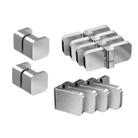 Montavimo rinkinys dušo kabinoms ir sienelėms Ravak Brilliant ir Walk-In, B SET, BSRV4, BSKK4-80, 90 chromas 1